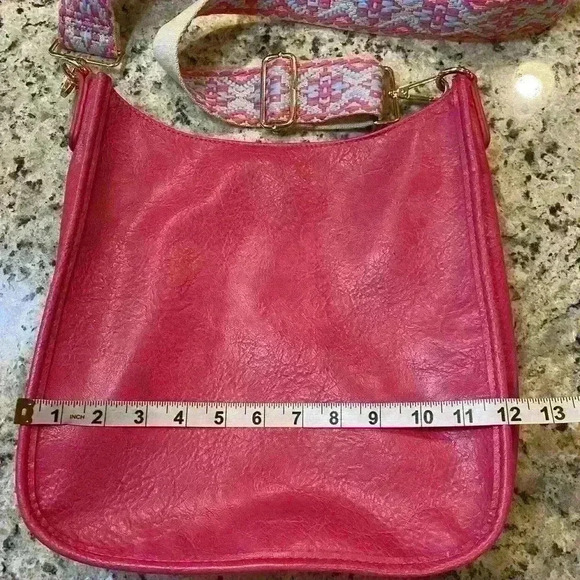 Ah-adorned Vegan Leather Messenger - Picture 3 of 5